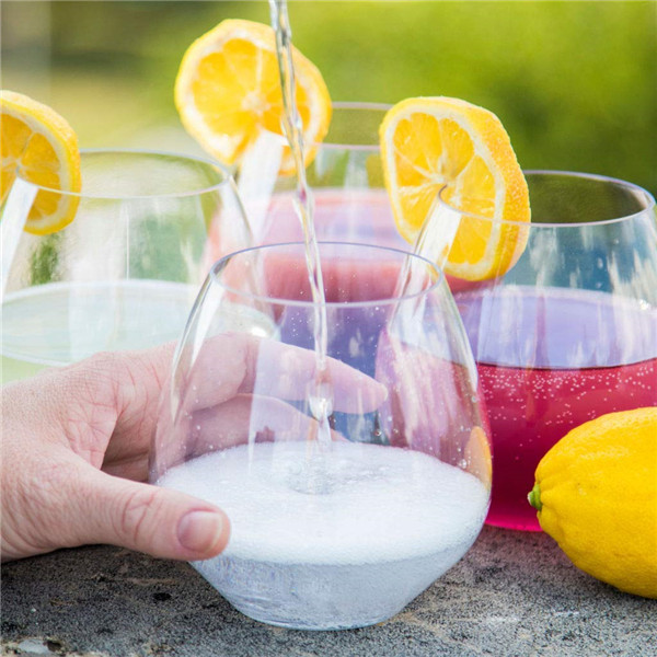Charmlite Shatterproof Wine Glass Unbreakable Whiskey Cocktail Glass Plastic Wine Cup - 18 oz05
