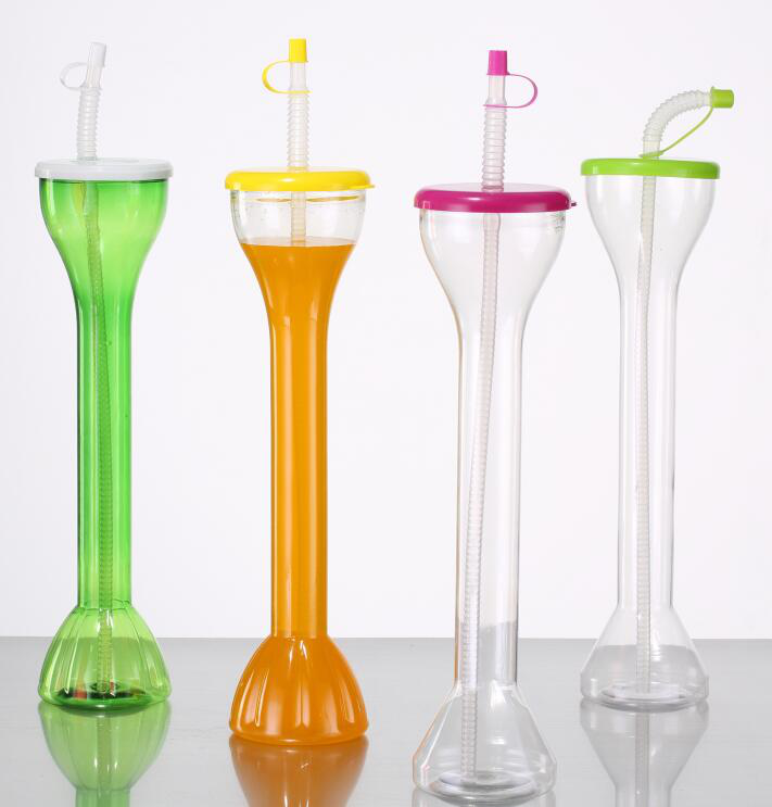 1pc High-end Glass Water Cup With Handle And Green Lant Straws Design,  Large Capacity Coffee Milk Cup 400ml