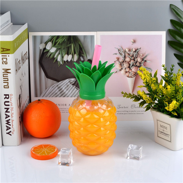 Charmlite New Plastic Pineapple Shape Drinking Cup with LED Funtion 16oz6 (2)